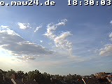 Der Himmel über Mannheim um 18:30 Uhr
