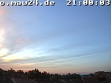 Der Himmel über Mannheim um 21:00 Uhr