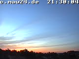 Der Himmel über Mannheim um 21:30 Uhr